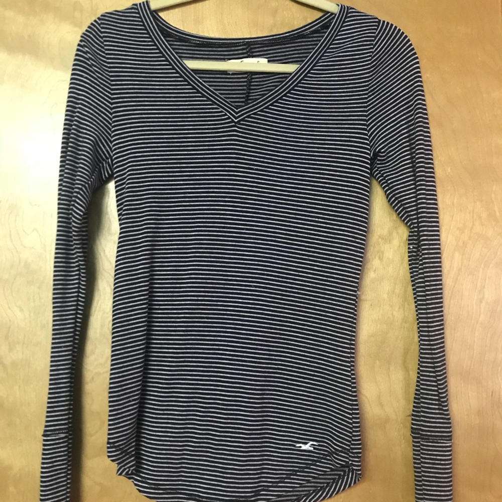 Long sleeve striped T-shirt